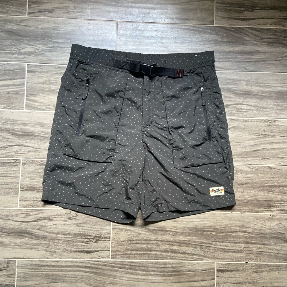 Howler Brothers Black Shorts with Pink Accents
